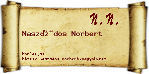 Naszádos Norbert névjegykártya