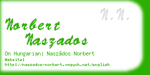 norbert naszados business card